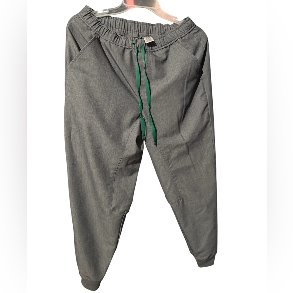 Figs Gray and Green Jogger Sweatpants Relaxed Fit